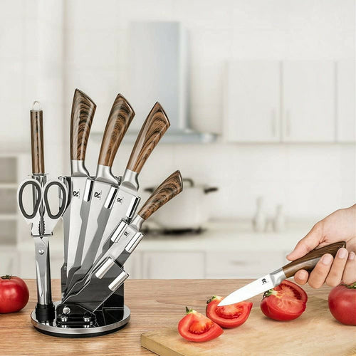 Set de Cuchillos de Cocina 8 Piezas con Base Organizadora