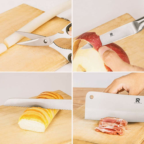 Set de Cuchillos de Cocina 8 Piezas con Base Organizadora