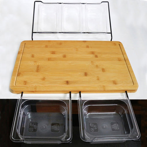 Set de Tabla de Cortar Extensible de Bambú Ecológica